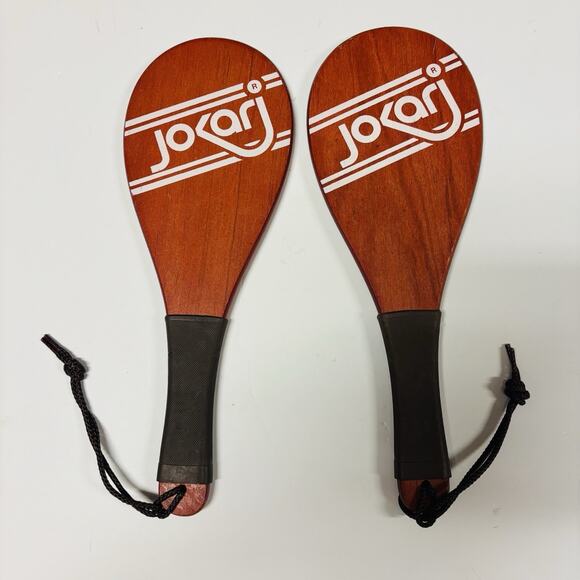 Jokari Vintage RacquetBall Paddles Set Of 2 Preowned. Nice Condition - Picture 1 of 15